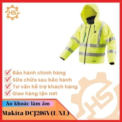 Áo khoác làm ấm dùng pin Makita DCJ206Y(L/XL)