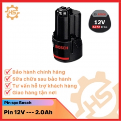 Pin Bosch GBA 12V 2.0AH mã 1600A00F6X