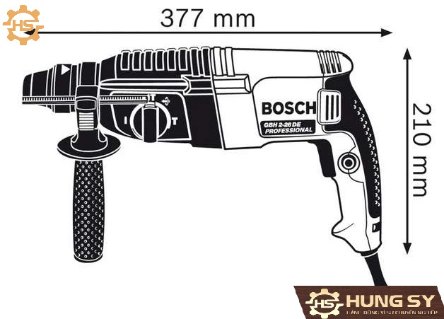 Máy khoan búa Bosch GBH 2-26 DE mã 0611253604
