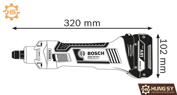 Máy mài thẳng Bosch GGS 18V-LI